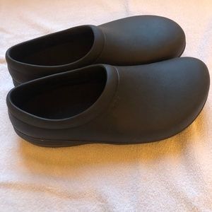 Crocs black slides 12M